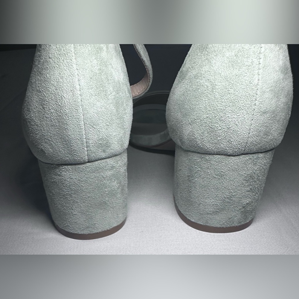 Free People Women's Suede Heels - Light green Size 8 - Picture 9 of 9